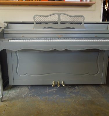 Sohmer Spinet in Vintage Grey #2596  (Refinished)