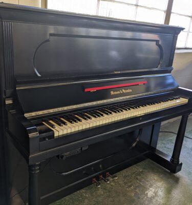 Mason & Hamlin Upright in Satin Ebony # 21017