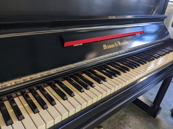 Mason & Hamlin Upright in Satin Ebony # 21017 - Image 4