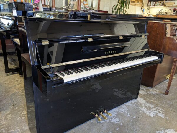 Yamaha M1F Continental Console in High Polish Ebony - Image 3