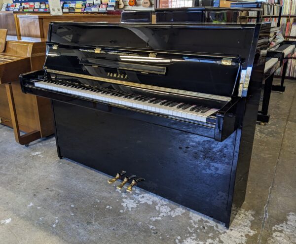 Yamaha M1F Continental Console in High Polish Ebony - Image 2