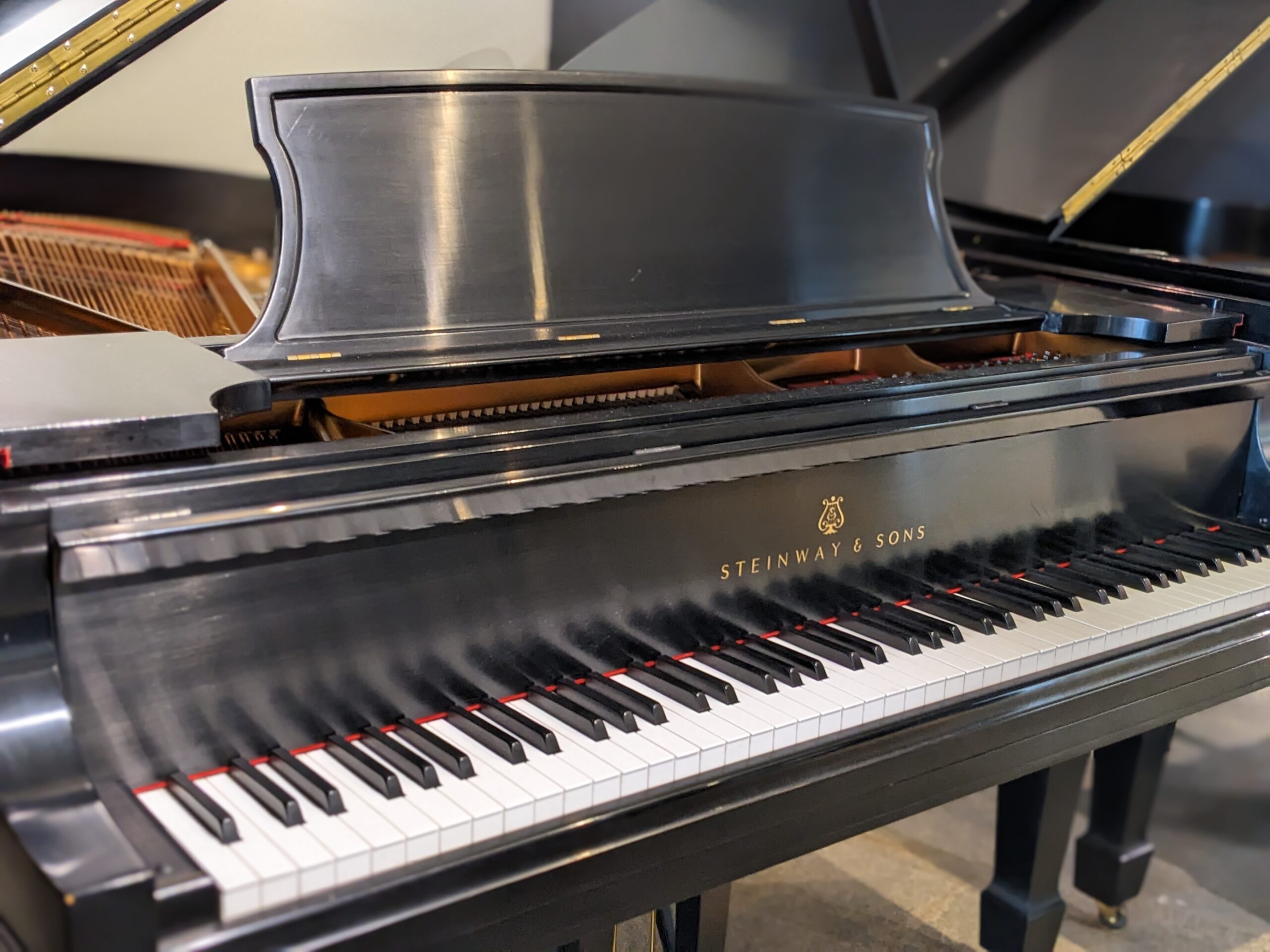 Steinway Model B Grand Piano in Satin Ebony #530679 - Image 4