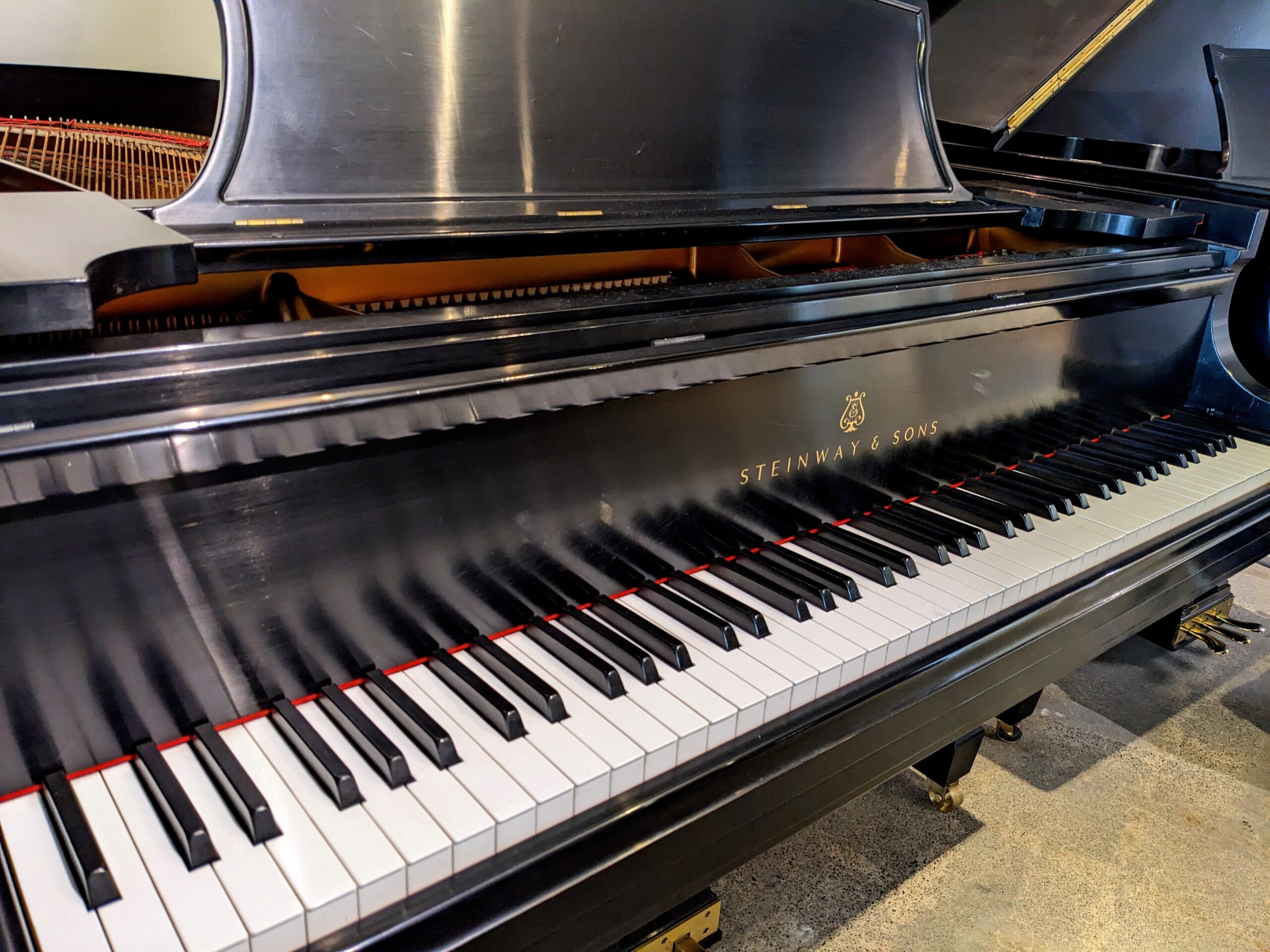 Steinway Model B Grand Piano in Satin Ebony #530679 - Image 6