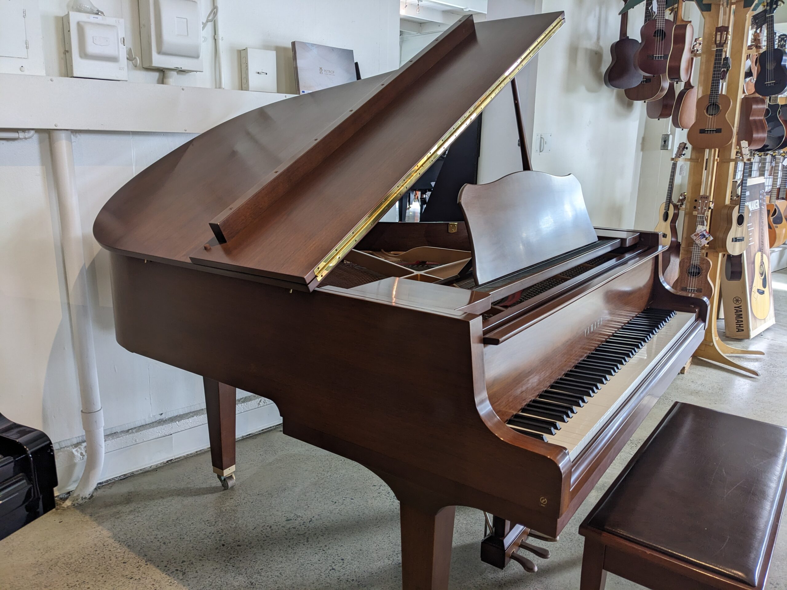 Yamaha GH1 Baby Grand in Satin Mahogany # B5812260 - Image 3