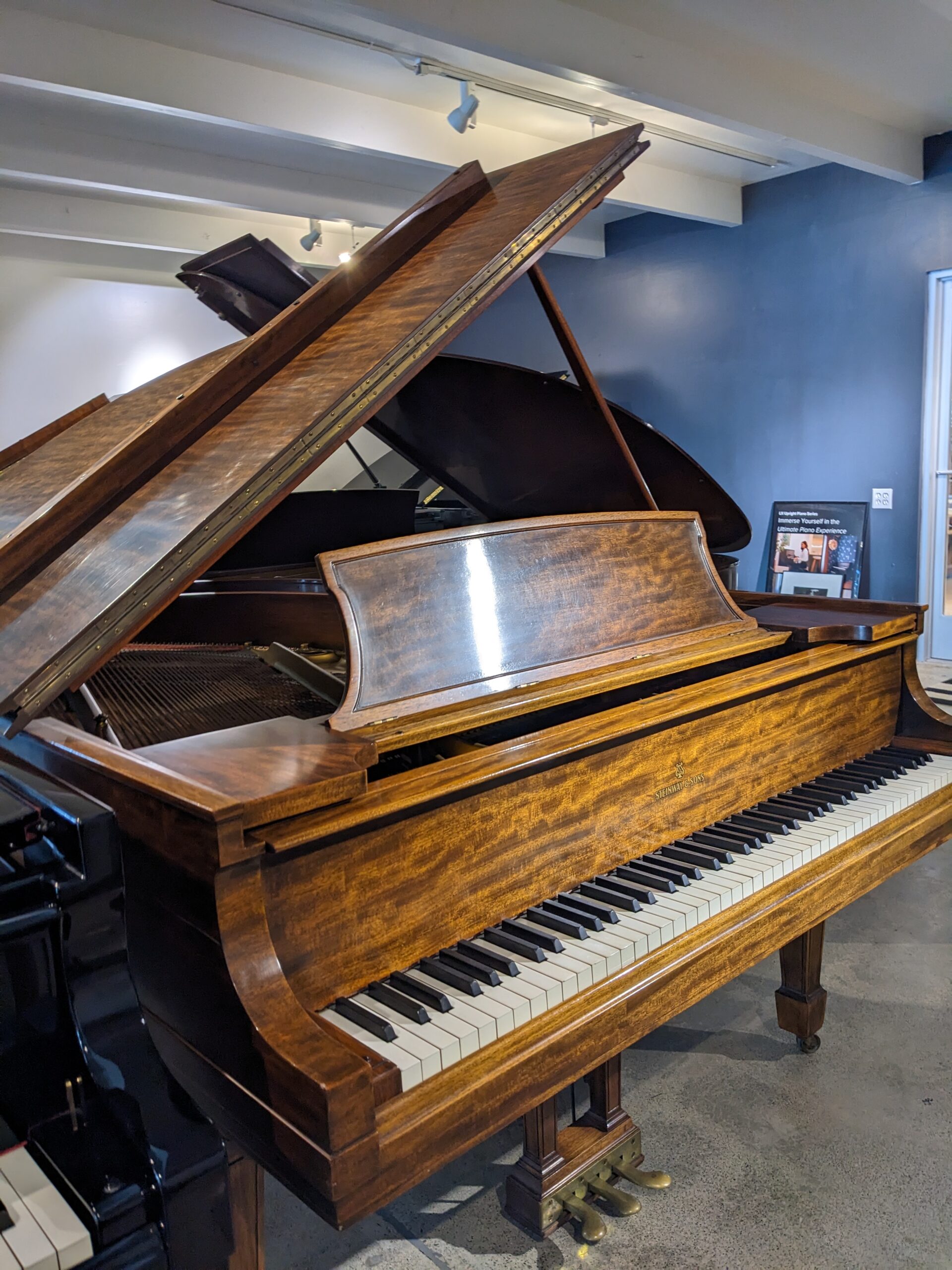 Steinway Model L Grand Piano in Mahogany # 263661 - Image 9