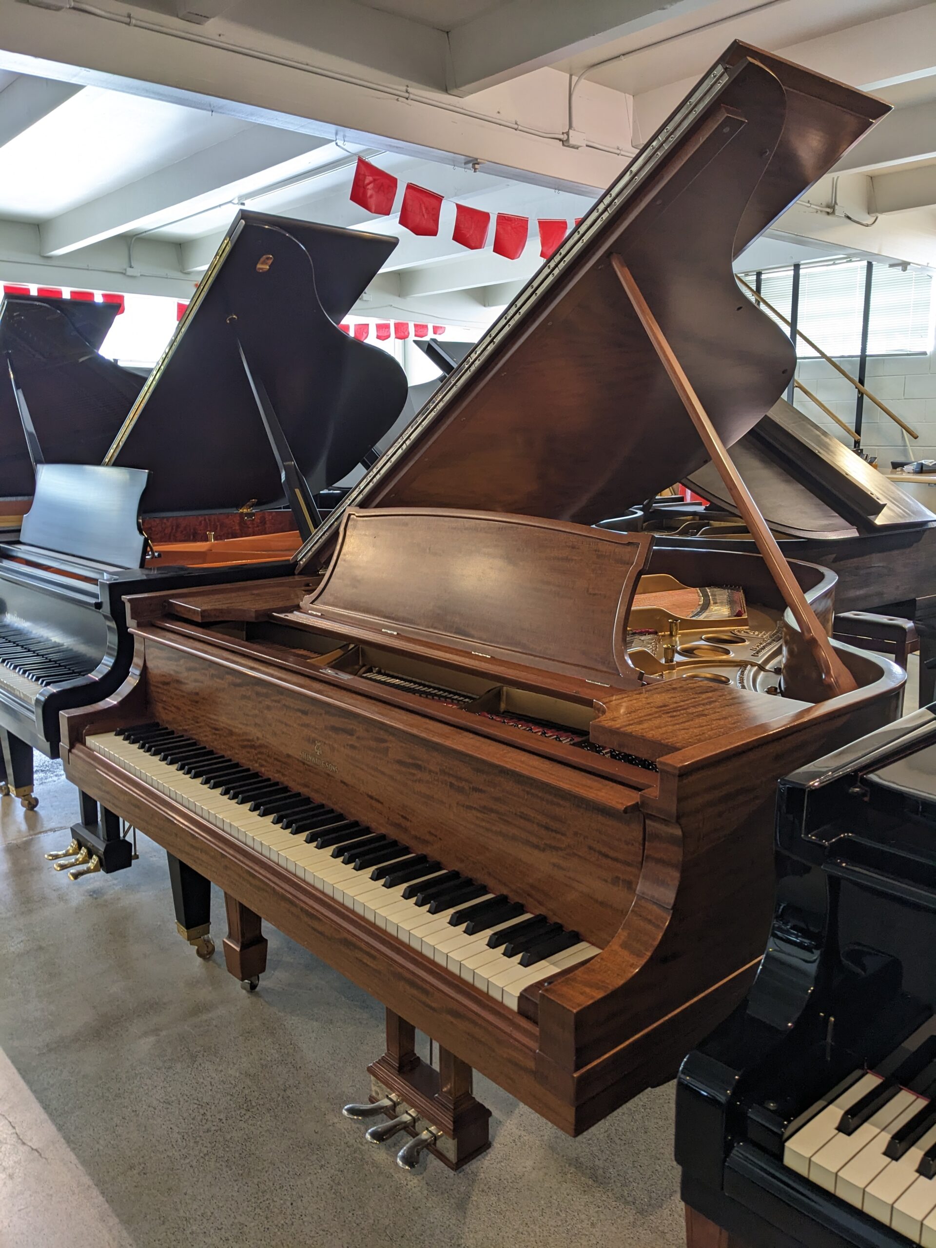 Steinway Model "O" 5' 10 3/4" Grand Piano in Mahogany - Image 4