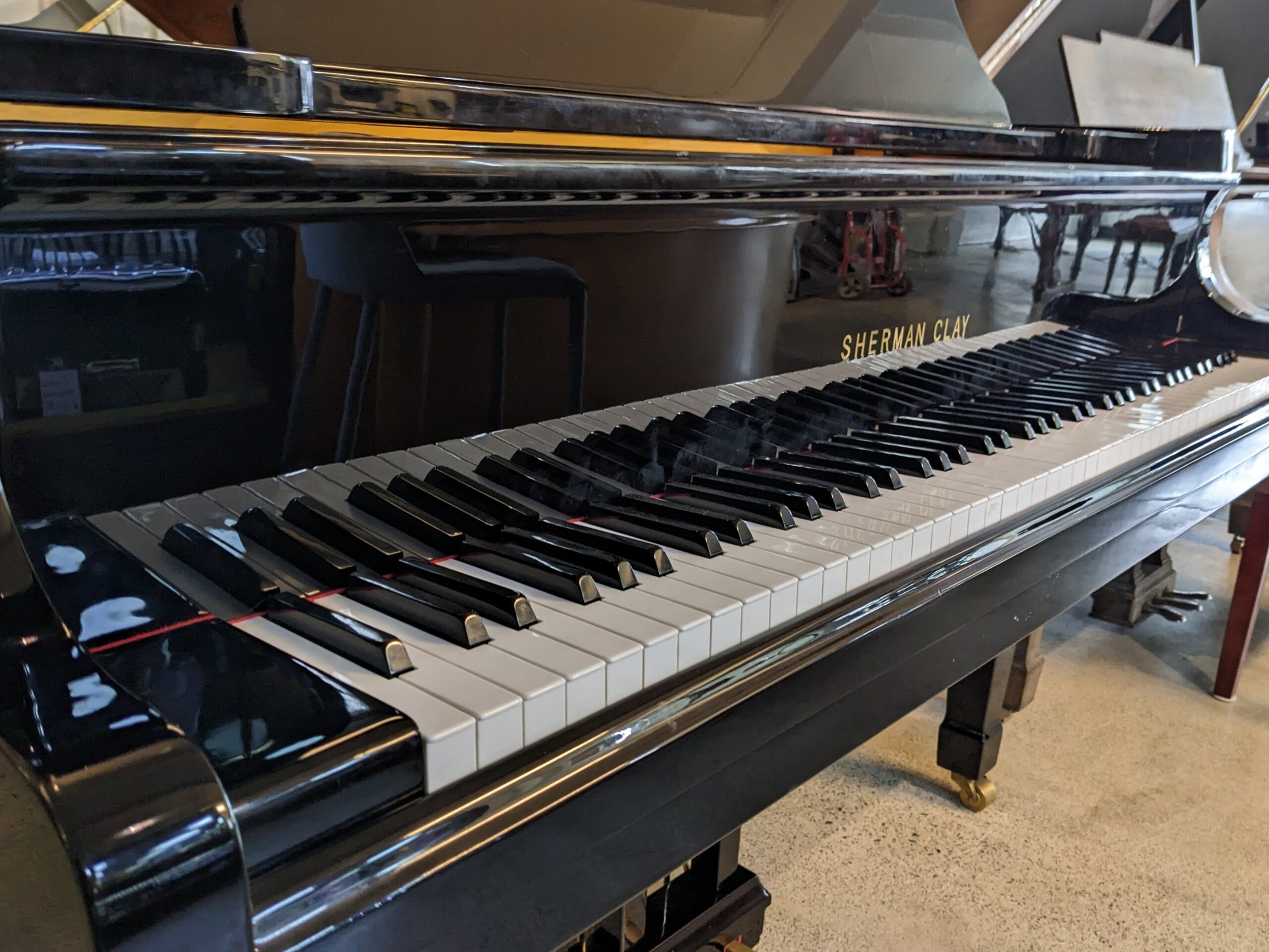 Sherman and Clay Grand Piano in High Polished Ebony - Image 4