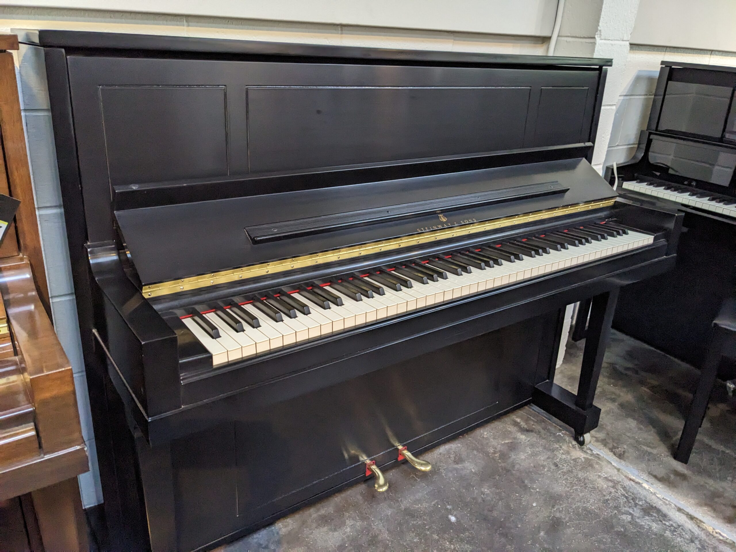 Steinway Upright Model 45 in Satin Ebony #425142