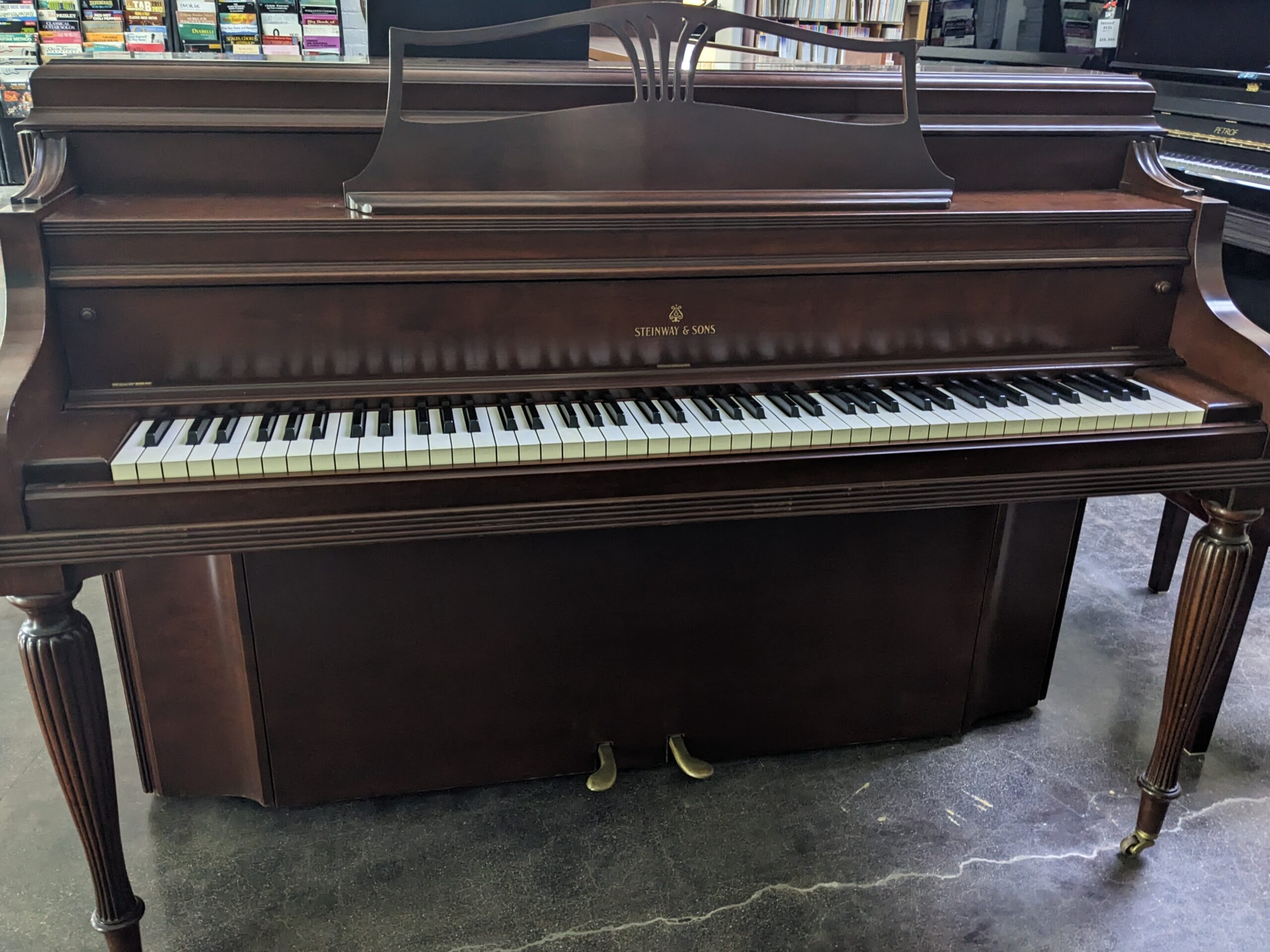 Steinway Model "100" Upright in Walnut - Image 3