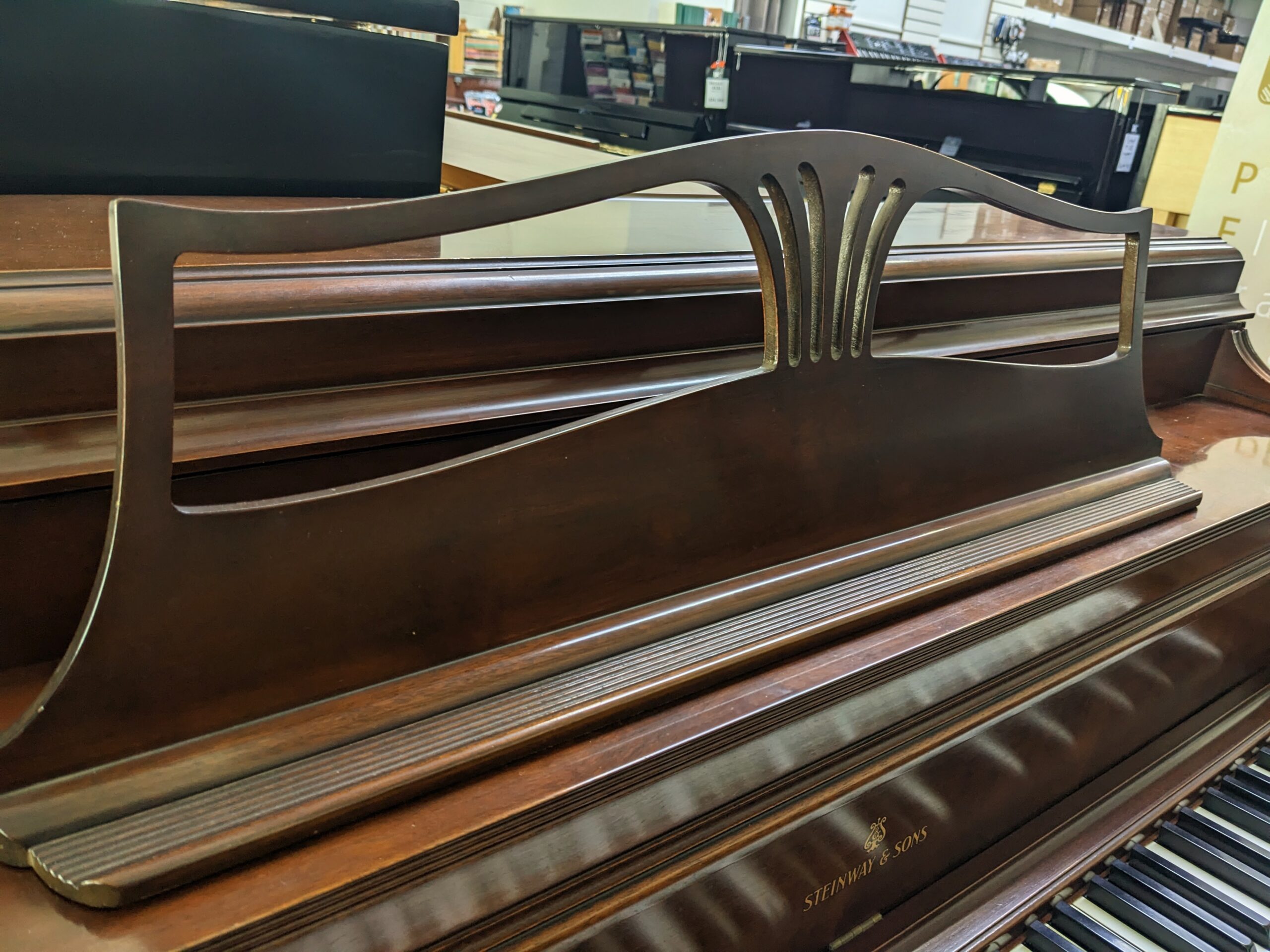 Steinway Model "100" Upright in Walnut - Image 4