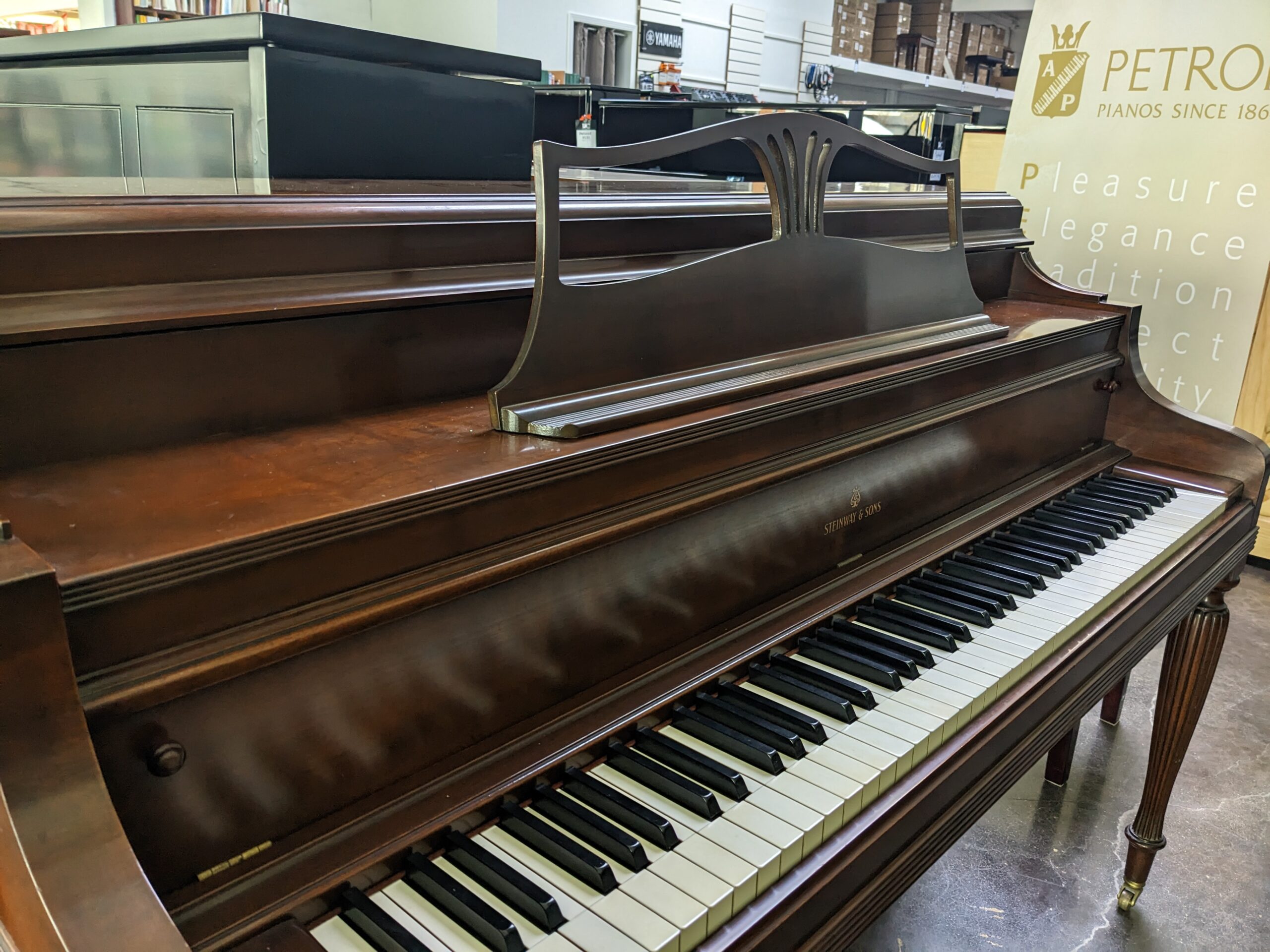 Steinway Model "100" Upright in Walnut - Image 5