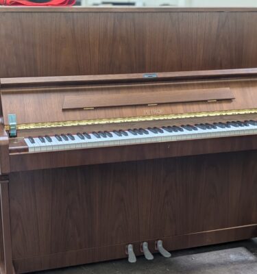 Petrof P 125F1- 49 1/4" Upright piano - Satin Walnut