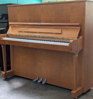 Petrof P 125F1- 49 1/4" Upright piano - Satin Cherry